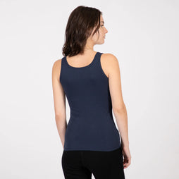 womens comfortable tank top color navy blue
