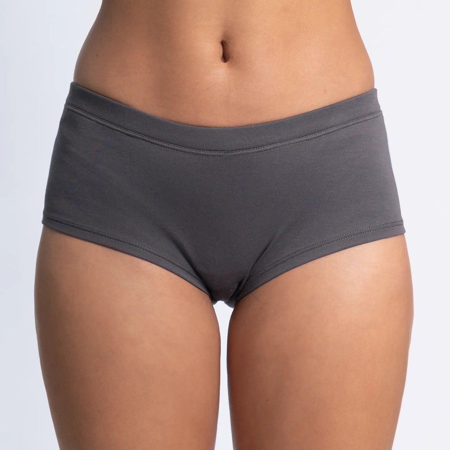 Women's Organic Pima Cotton Panties color Gray