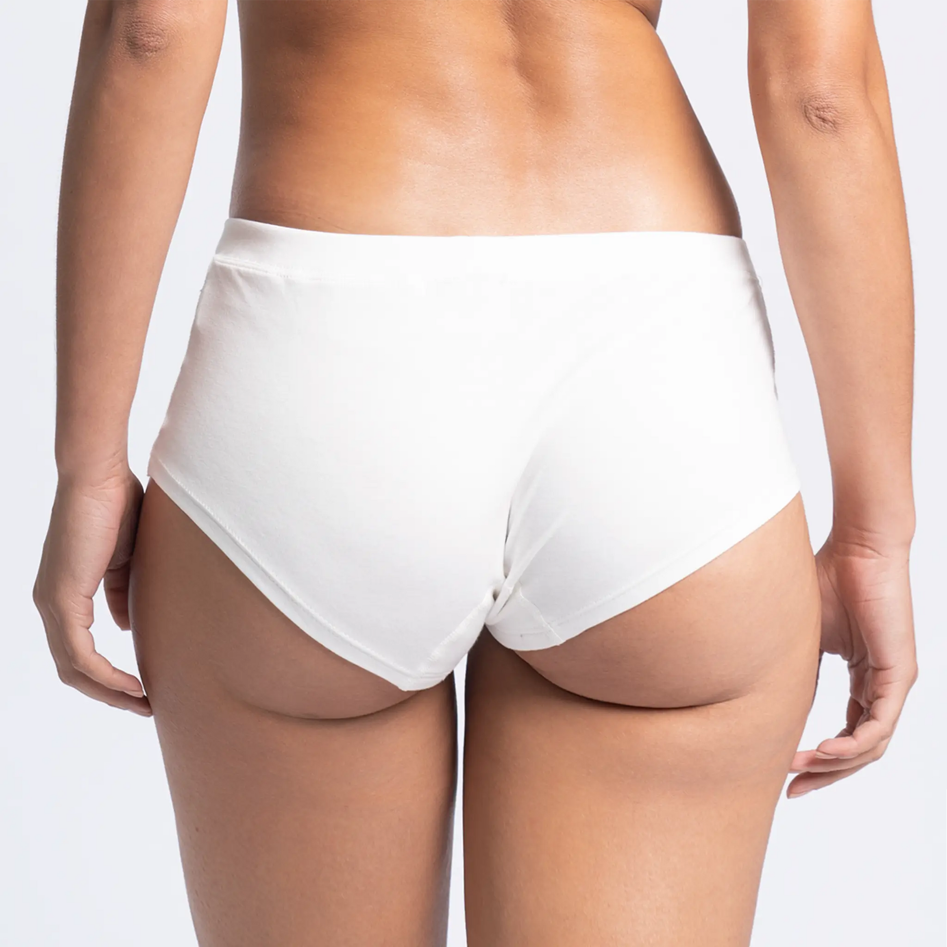 Women's Organic Pima Cotton Panties color White