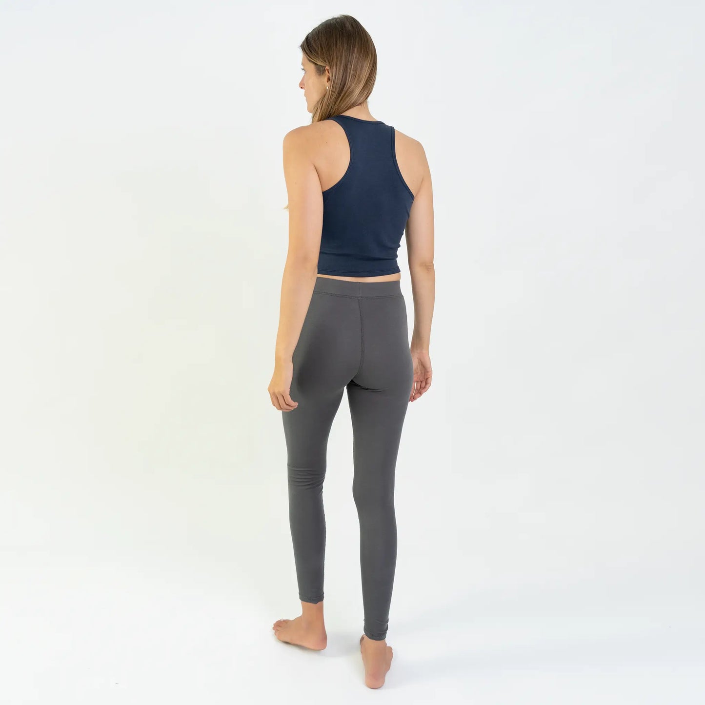 Women's Organic Pima Cotton Leggings color gray
