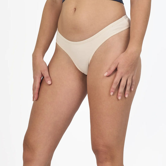 womens organic cotton thong color Undyed