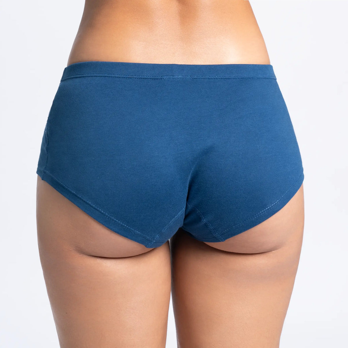 womens plastic free panties color natural blue