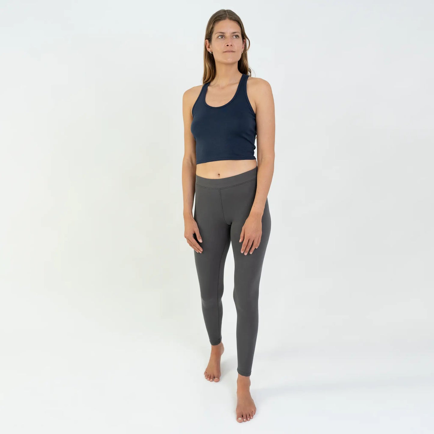 womens plastic free short tank color black