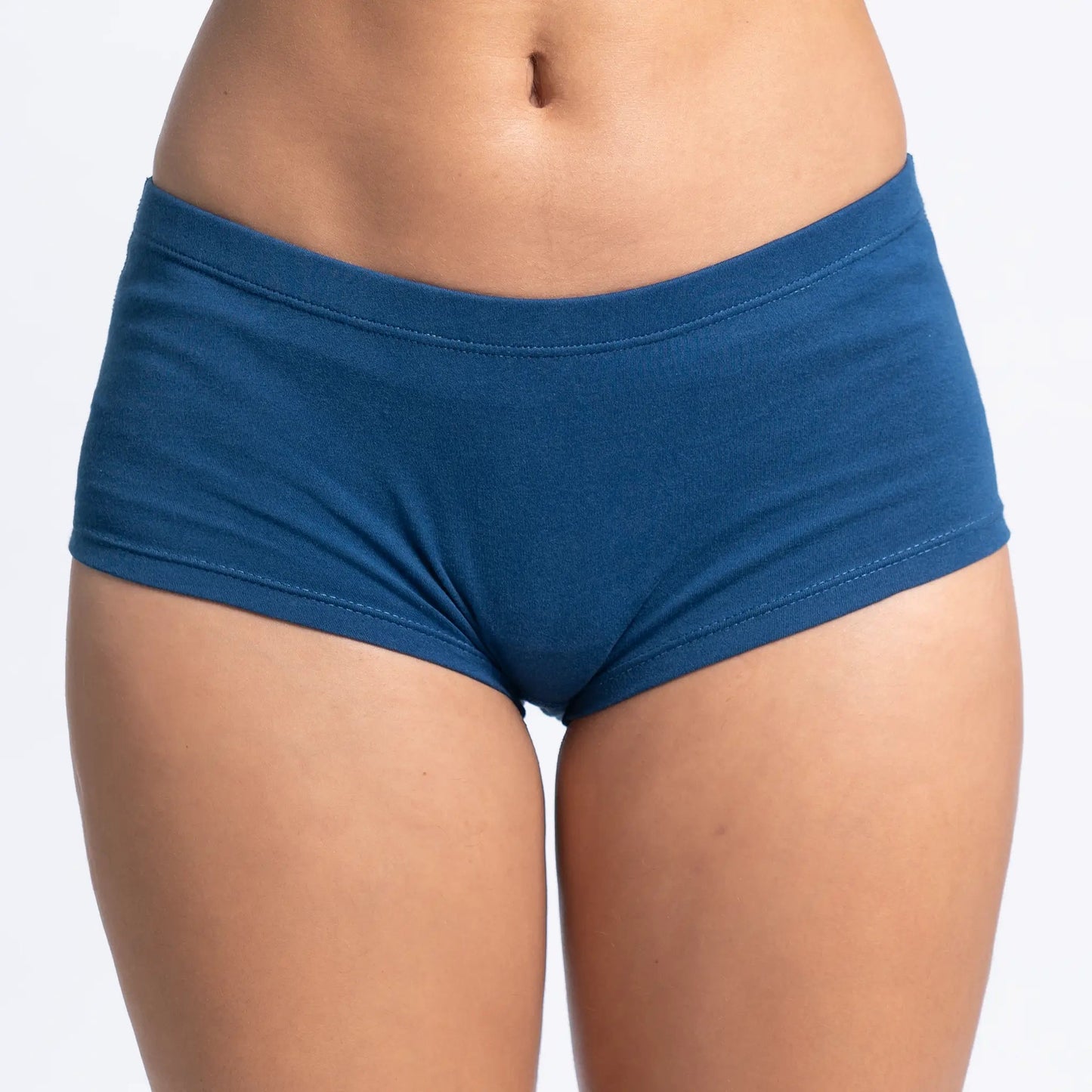 Women's Organic Pima Cotton Panties color Natural Blue