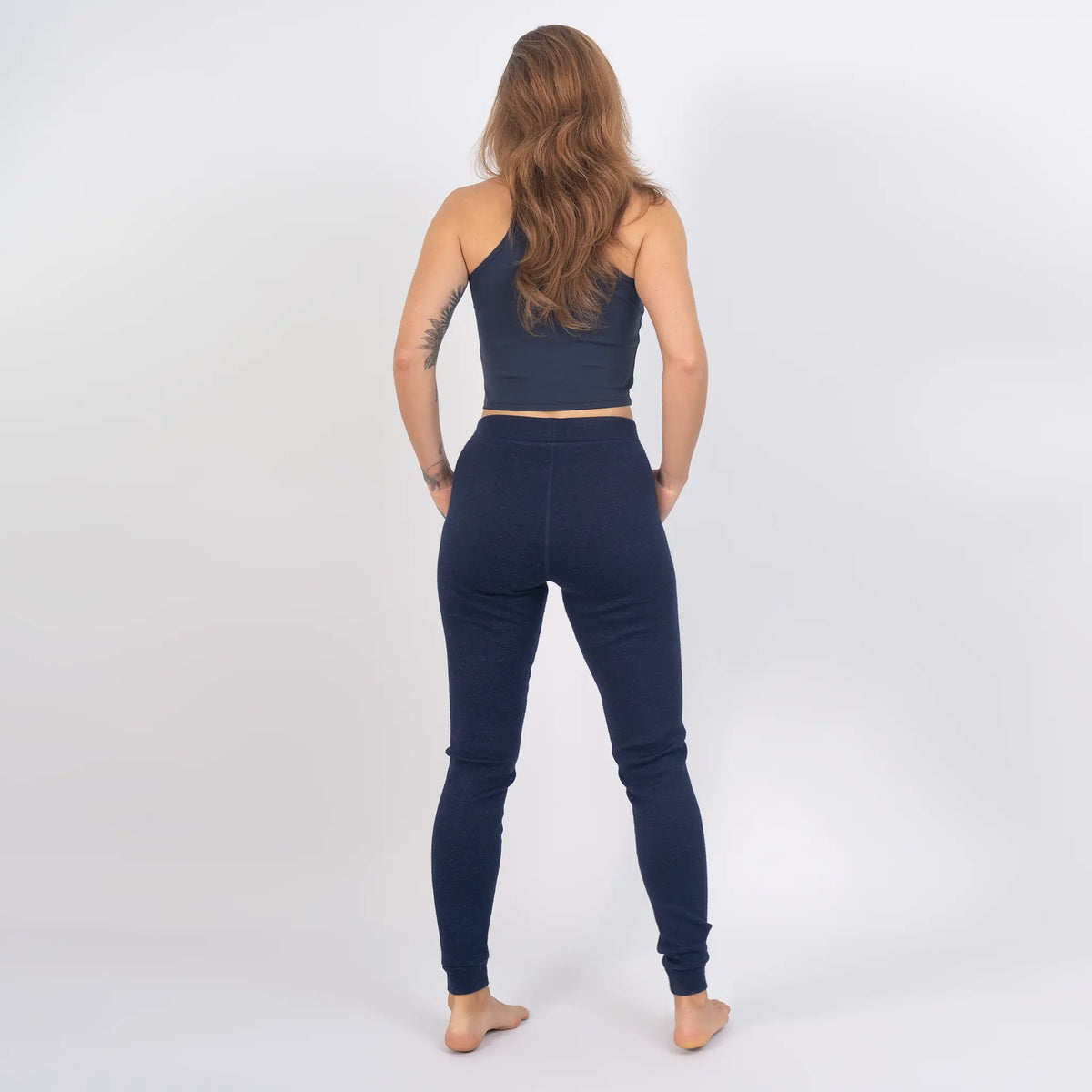 womens sustainable sweatpants color navy blue