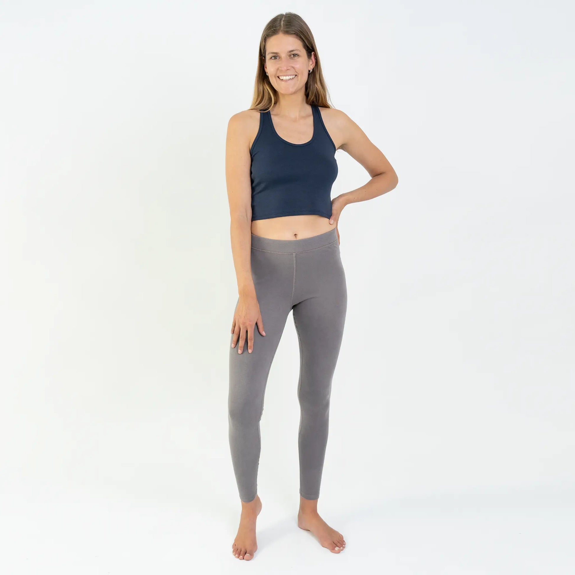 womens ultra soft leggings color natural gray